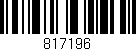 Código de barras (EAN, GTIN, SKU, ISBN): '817196'