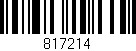 Código de barras (EAN, GTIN, SKU, ISBN): '817214'