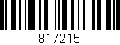 Código de barras (EAN, GTIN, SKU, ISBN): '817215'