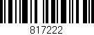Código de barras (EAN, GTIN, SKU, ISBN): '817222'