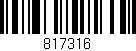 Código de barras (EAN, GTIN, SKU, ISBN): '817316'