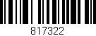 Código de barras (EAN, GTIN, SKU, ISBN): '817322'