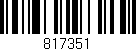 Código de barras (EAN, GTIN, SKU, ISBN): '817351'