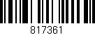 Código de barras (EAN, GTIN, SKU, ISBN): '817361'