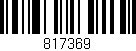Código de barras (EAN, GTIN, SKU, ISBN): '817369'