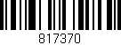 Código de barras (EAN, GTIN, SKU, ISBN): '817370'
