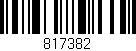 Código de barras (EAN, GTIN, SKU, ISBN): '817382'