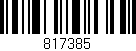 Código de barras (EAN, GTIN, SKU, ISBN): '817385'