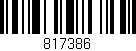 Código de barras (EAN, GTIN, SKU, ISBN): '817386'