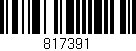 Código de barras (EAN, GTIN, SKU, ISBN): '817391'