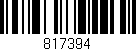 Código de barras (EAN, GTIN, SKU, ISBN): '817394'