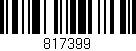 Código de barras (EAN, GTIN, SKU, ISBN): '817399'