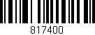 Código de barras (EAN, GTIN, SKU, ISBN): '817400'