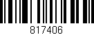 Código de barras (EAN, GTIN, SKU, ISBN): '817406'