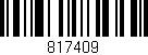 Código de barras (EAN, GTIN, SKU, ISBN): '817409'