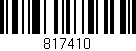 Código de barras (EAN, GTIN, SKU, ISBN): '817410'