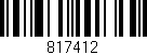 Código de barras (EAN, GTIN, SKU, ISBN): '817412'