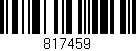 Código de barras (EAN, GTIN, SKU, ISBN): '817459'