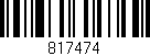 Código de barras (EAN, GTIN, SKU, ISBN): '817474'
