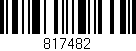 Código de barras (EAN, GTIN, SKU, ISBN): '817482'