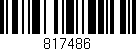Código de barras (EAN, GTIN, SKU, ISBN): '817486'