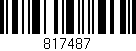 Código de barras (EAN, GTIN, SKU, ISBN): '817487'