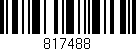 Código de barras (EAN, GTIN, SKU, ISBN): '817488'