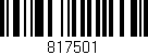 Código de barras (EAN, GTIN, SKU, ISBN): '817501'