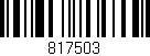 Código de barras (EAN, GTIN, SKU, ISBN): '817503'
