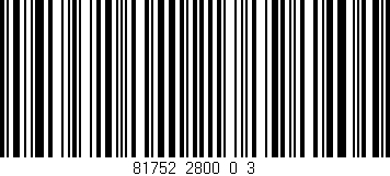Código de barras (EAN, GTIN, SKU, ISBN): '81752_2800_0_3'