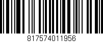 Código de barras (EAN, GTIN, SKU, ISBN): '817574011956'