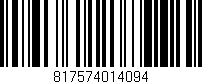 Código de barras (EAN, GTIN, SKU, ISBN): '817574014094'