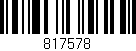 Código de barras (EAN, GTIN, SKU, ISBN): '817578'