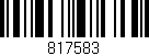 Código de barras (EAN, GTIN, SKU, ISBN): '817583'