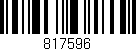 Código de barras (EAN, GTIN, SKU, ISBN): '817596'