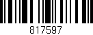 Código de barras (EAN, GTIN, SKU, ISBN): '817597'
