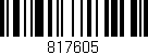 Código de barras (EAN, GTIN, SKU, ISBN): '817605'