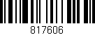 Código de barras (EAN, GTIN, SKU, ISBN): '817606'