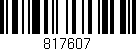 Código de barras (EAN, GTIN, SKU, ISBN): '817607'
