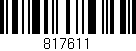 Código de barras (EAN, GTIN, SKU, ISBN): '817611'