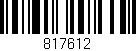 Código de barras (EAN, GTIN, SKU, ISBN): '817612'