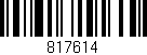 Código de barras (EAN, GTIN, SKU, ISBN): '817614'