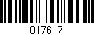 Código de barras (EAN, GTIN, SKU, ISBN): '817617'