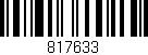 Código de barras (EAN, GTIN, SKU, ISBN): '817633'