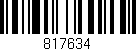 Código de barras (EAN, GTIN, SKU, ISBN): '817634'