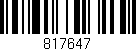 Código de barras (EAN, GTIN, SKU, ISBN): '817647'