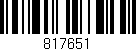 Código de barras (EAN, GTIN, SKU, ISBN): '817651'