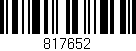 Código de barras (EAN, GTIN, SKU, ISBN): '817652'