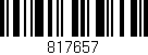 Código de barras (EAN, GTIN, SKU, ISBN): '817657'