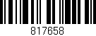 Código de barras (EAN, GTIN, SKU, ISBN): '817658'